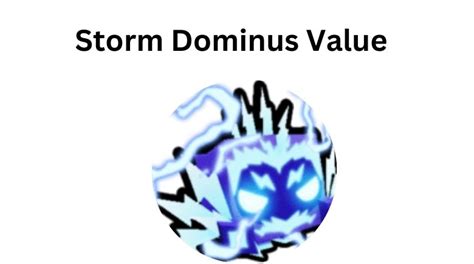 storm dominus shiny value